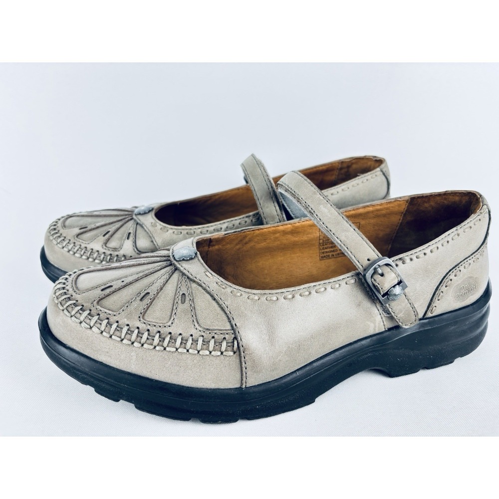 Dr Comfort Shoes Womens 9.5 W‎ Mary Jane Paradise Leather Casual Diabetic